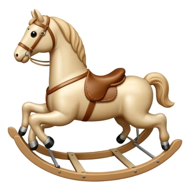 beige Rocking Horse sticker