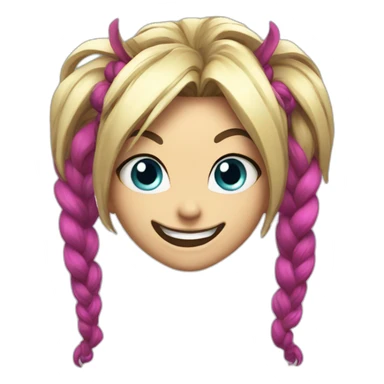 Crazy smile jinx from arcane sticker