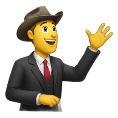 auctioneer auctioning sticker