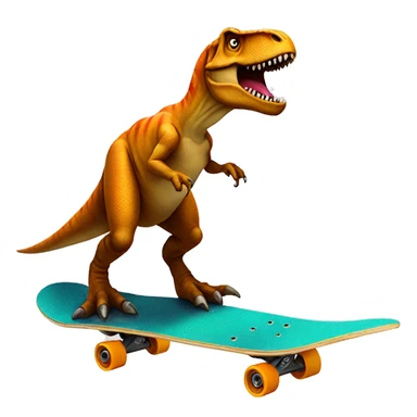 T-Rex On A Skateboard  sticker