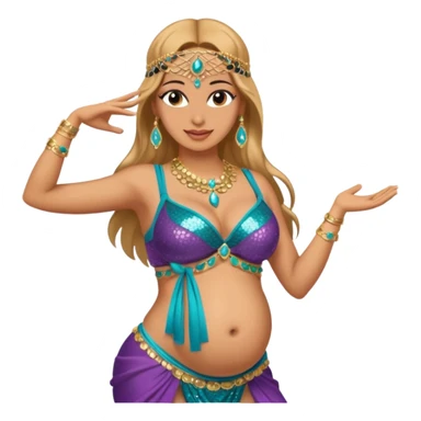 pregnant bellydancer  sticker