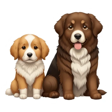 Landseer Newfoundland, golden retriever and German shepherd  sticker