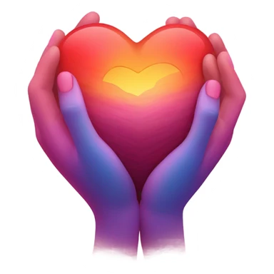 Hug with heart sticker