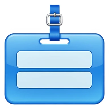 blue Name tag sticker