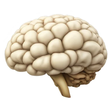 brain with mushrooms  sticker