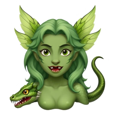 Vampira loba duende serpiente  sticker