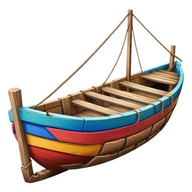 philippine local island boat with two logs on the side sticker