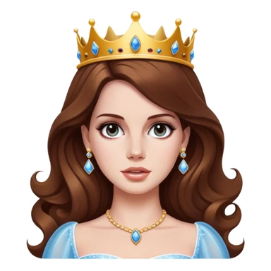 Lana Del Rey as a princess sticker