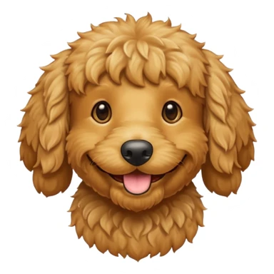 Golden doodle smiling  sticker