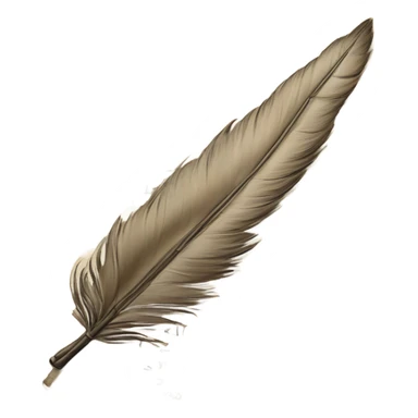 plume sur un parchemin sticker