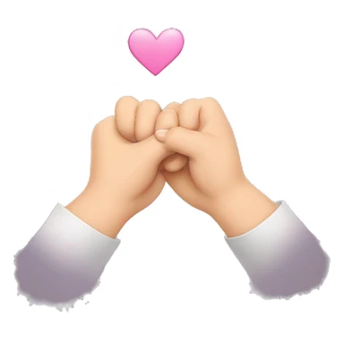 pinky promise with a kiss sticker