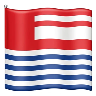 Sealand official flag simple sticker