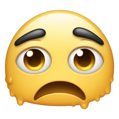 Sweating emoji face sticker