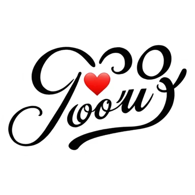 I love you written in cursive  sticker