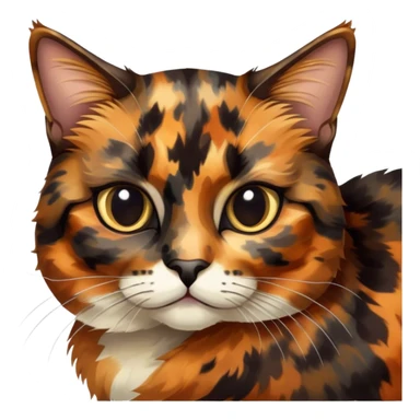 Tortoiseshell cat sticker