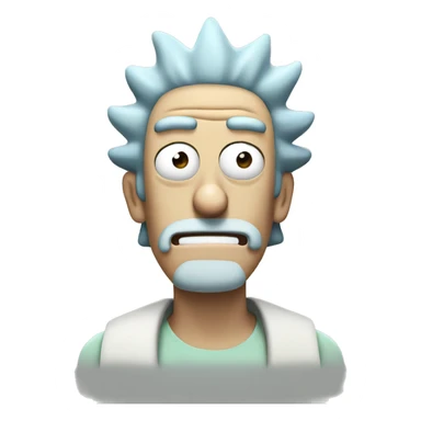 rick from rick and morty sticker
