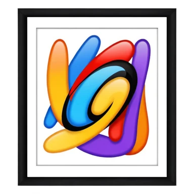 Fold frame painting sticker