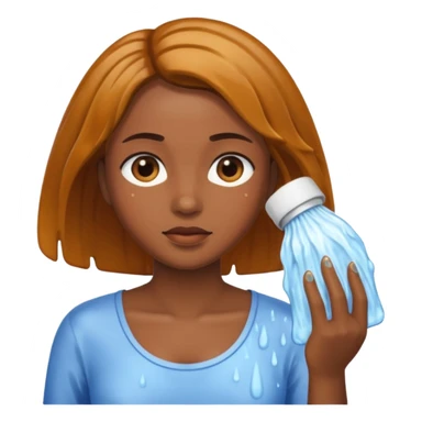 oily hair wash day sticker