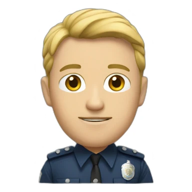 Un policier qui se bat sticker