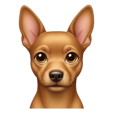 Pincher miniature dog goldenBrown sticker