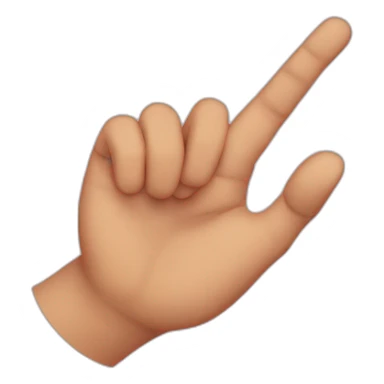 Two hands making a W with both thumb and index finger  sticker