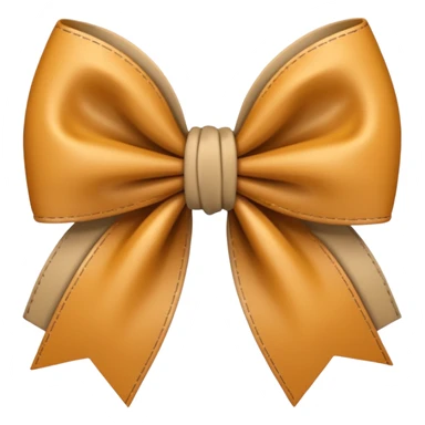 beige plaid bow sticker