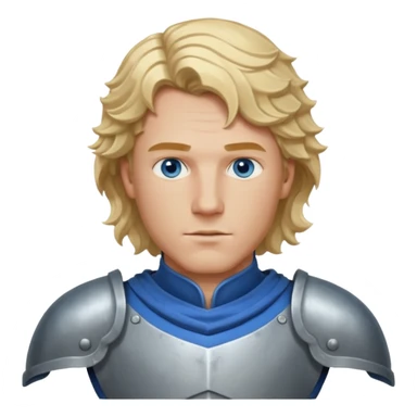 Achille, un uomo coi capelli biondi, ondulati e lunghi fino alle spalle e gli occhi azzurri, deve essere bello e forte e deve dare l' impressione di essere un eroe in guerra e deve avere un' armatura sticker