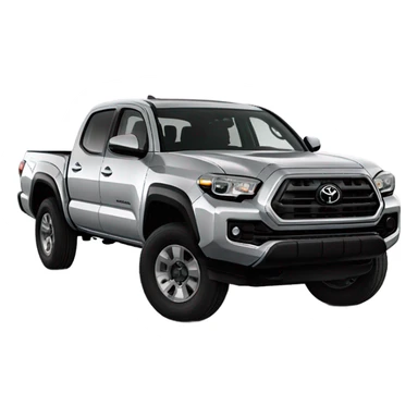 2022  silver Toyota Tacoma four door pickup truck  sticker