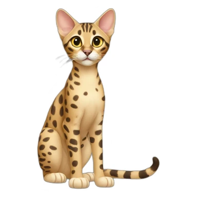 Savannah Cat Full Body sticker