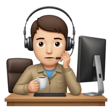 Create a 5 Emojis of my day and write a sentence about it... I am A Man...and i am techie and being tired and sleepy with a Laptop in front... sticker