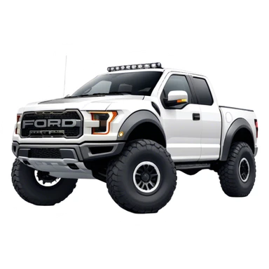 Ford f150 Raptor - Ford (Model Year: 2024) (Iconic colour: White) sticker