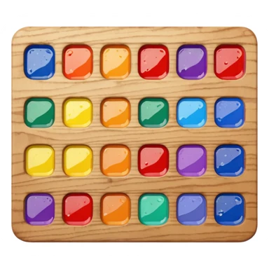 watercolor palette sticker