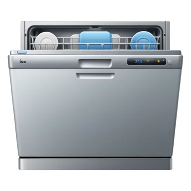 dishwasher emoji in style of apple sticker