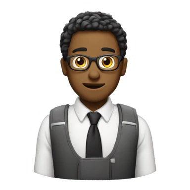 Man goes to school sticker