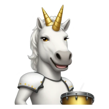 licorn drummer sticker