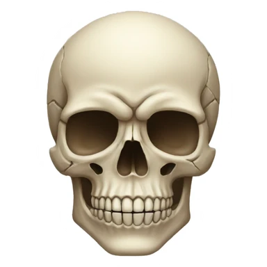 skull emoji but make it very ugly sticker