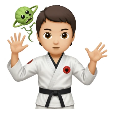 karate kid, aliens sticker