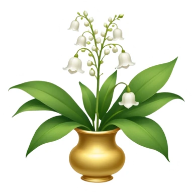 White lily of the valley  sticker