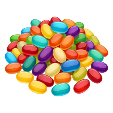 Happy jellybean sticker