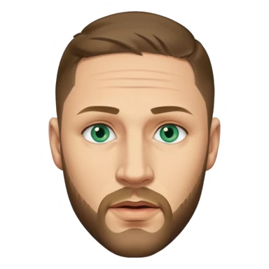 Tom Hardy with blue-green eyes sticker