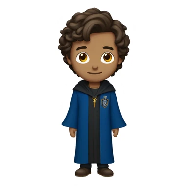 brown haired man wearing a Ravenclaw robe sticker