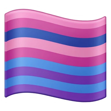 bisexual flag ordered colors sticker