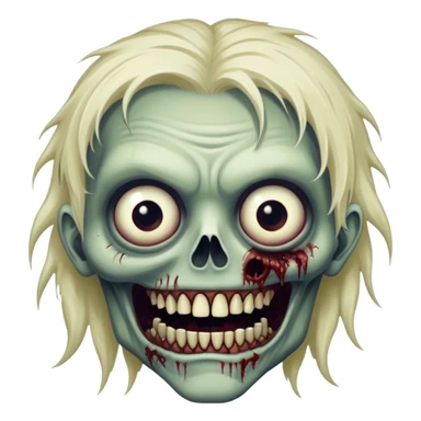 Cinematic 32k HD, Extremely detailed image of a terrifyingly creepy zombie, each hair, eye, and tooth is shown in stunning detail as though captured in a timeless photograph, rich textures, visually rich, so lifelike that it feels like it could leap off the page at any moment sticker