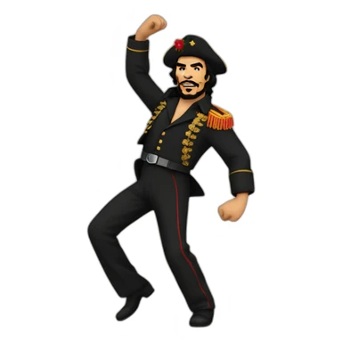 Che guevara dancing flamenco sticker