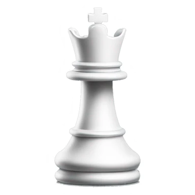 White King Chess Piece 128 pixel sticker