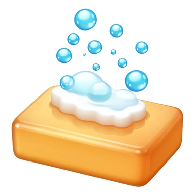 soap bar with bubbles sticker