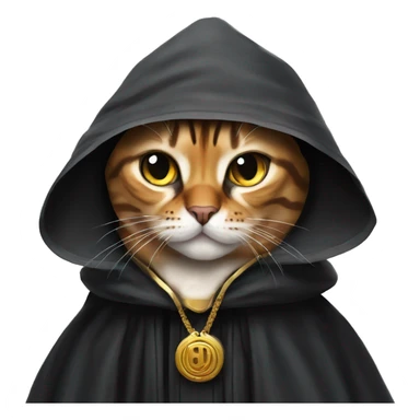 Bengal cat dressed as emperor palpatine sticker