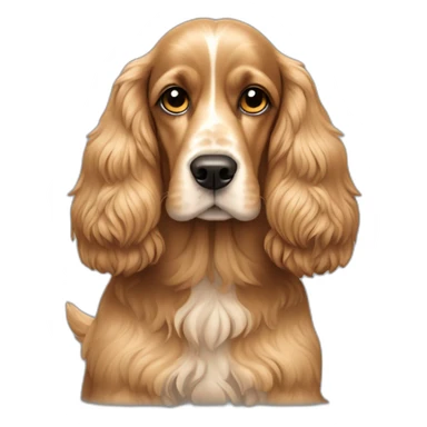 Dog-english-cocker-spaniel-full-body-golden sticker