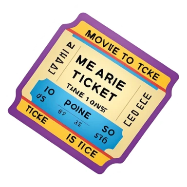 theatre movie ticket sticker