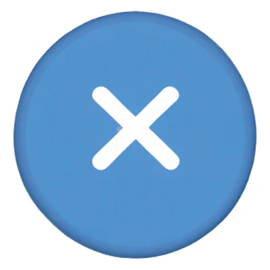 Blue circle With a white check mark  sticker